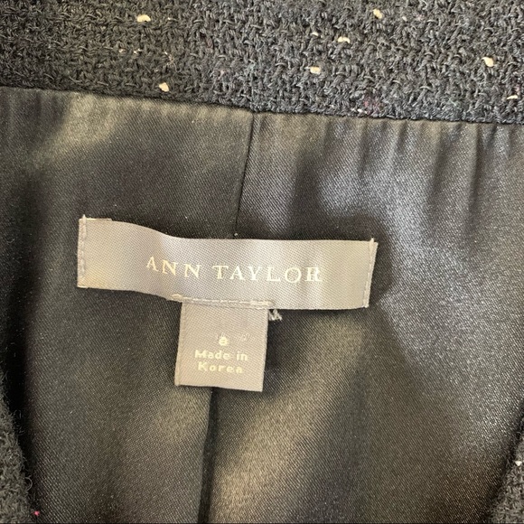 Ann Taylor black/cream speckled Blazer - Picture 9 of 13
